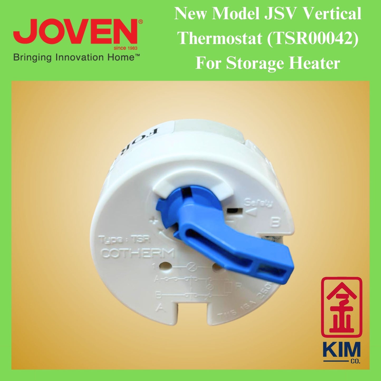 Joven Genuine Part JSV270 Thermostat (TSR00042) For Vertical Storage Water Heater