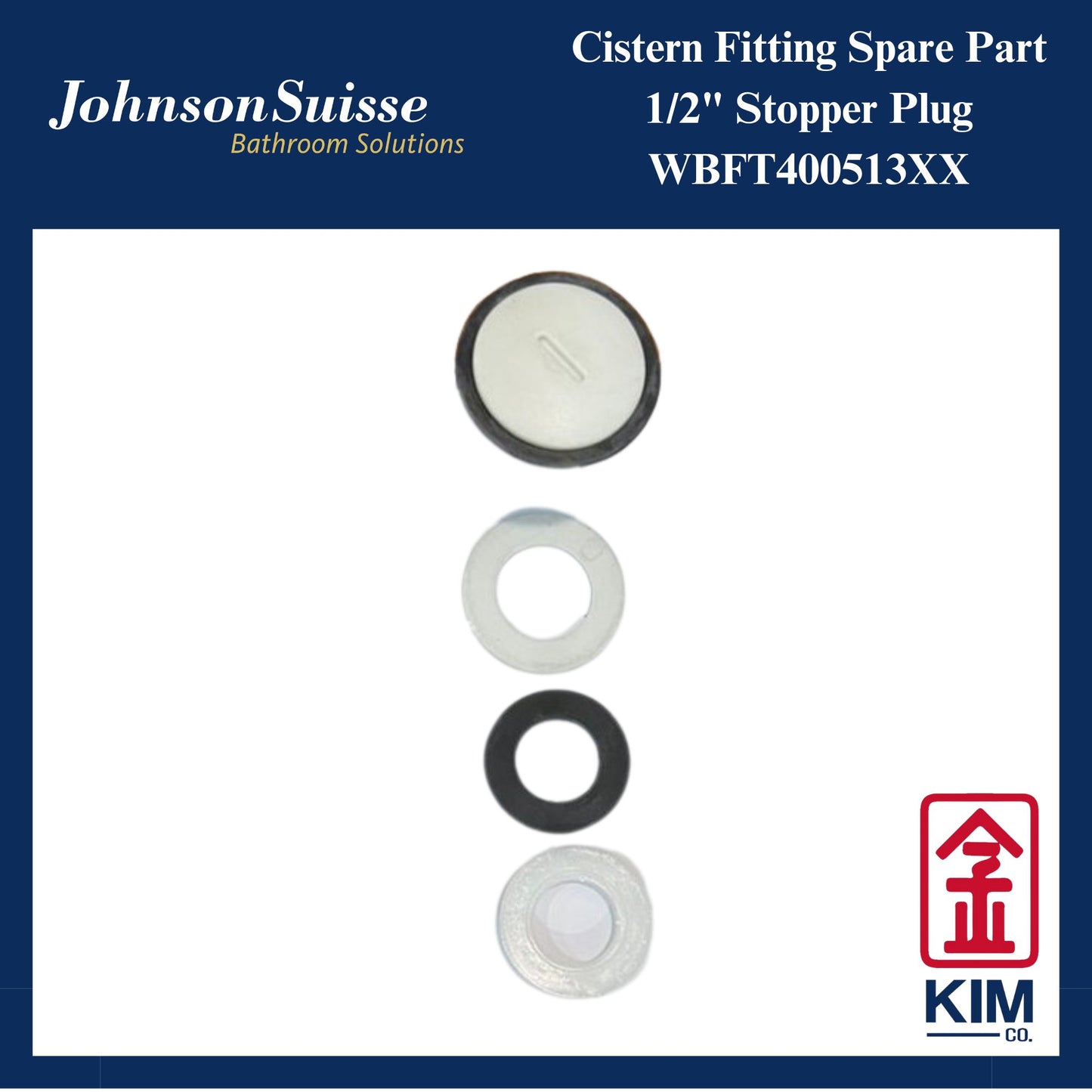 Johnson Suisse 1/2" Cistern Stopper Plug (WBFT400513XX)