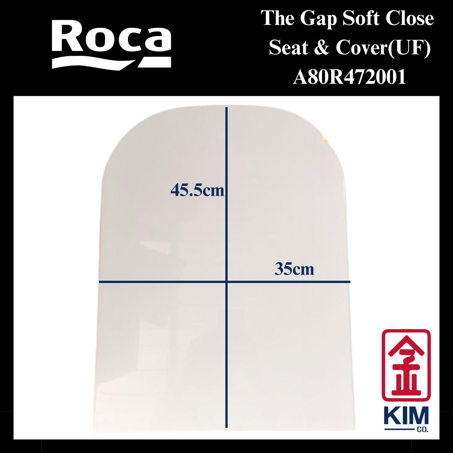 Roca The Gap Soft Close Seat & Cover (UF)(A80R472001)