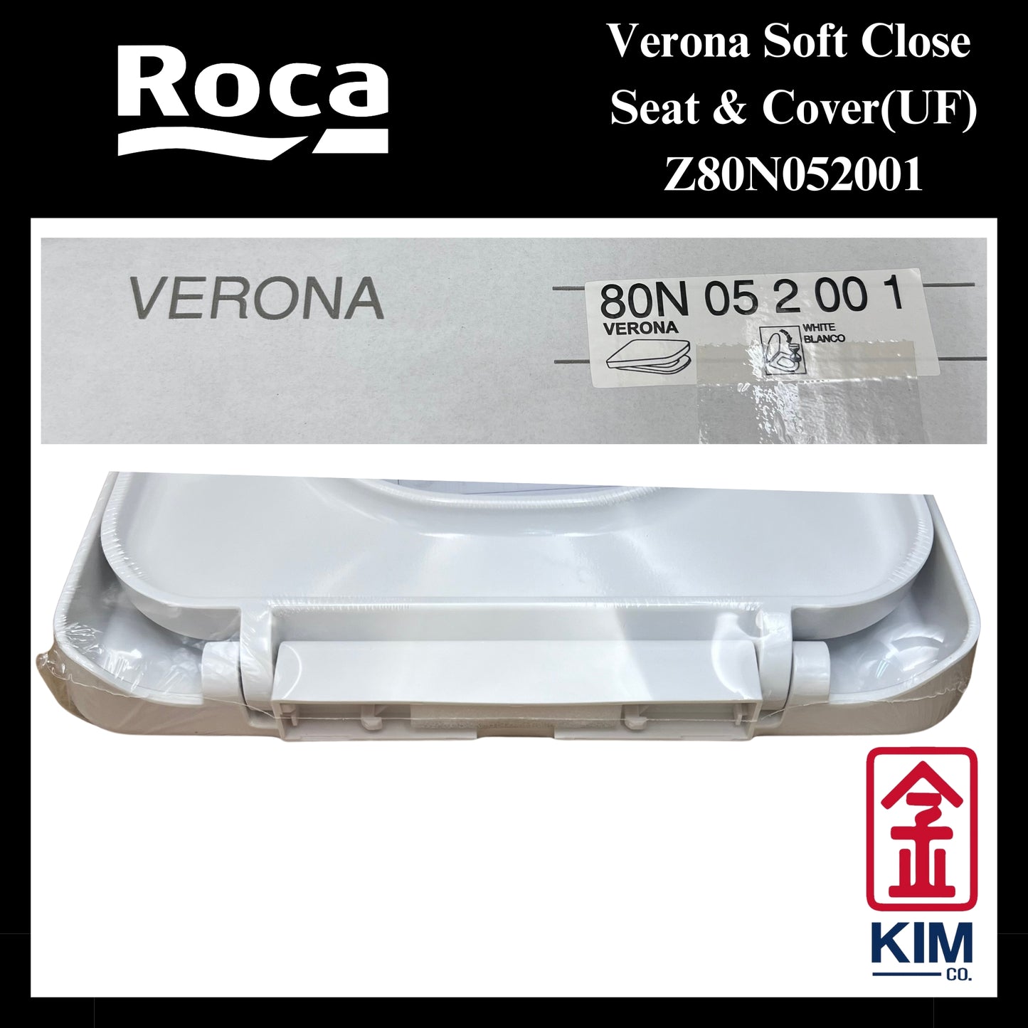 Roca Verona Soft Close Seat & Cover (UF)(Z80N052001)