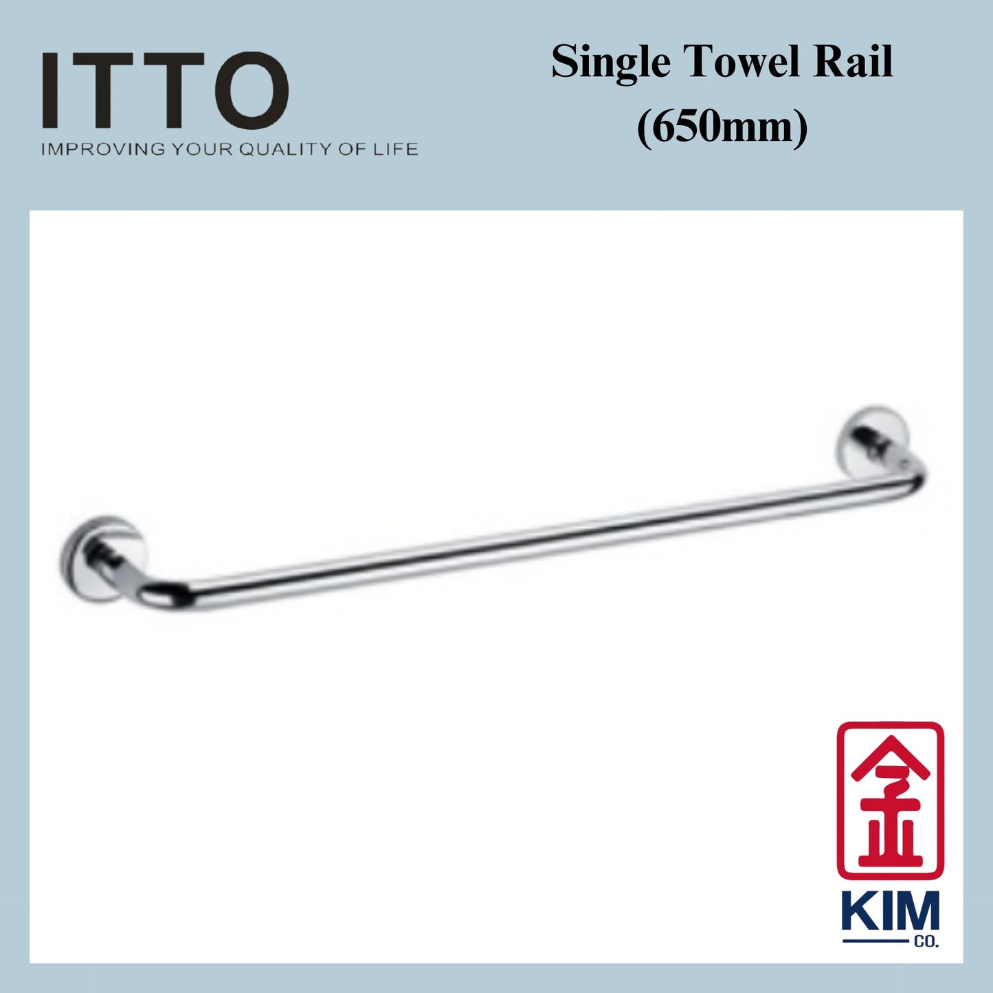 Itto Stainless Steel 304 Towel Rail (IT-6901-650 & IT-6901/650/LS)