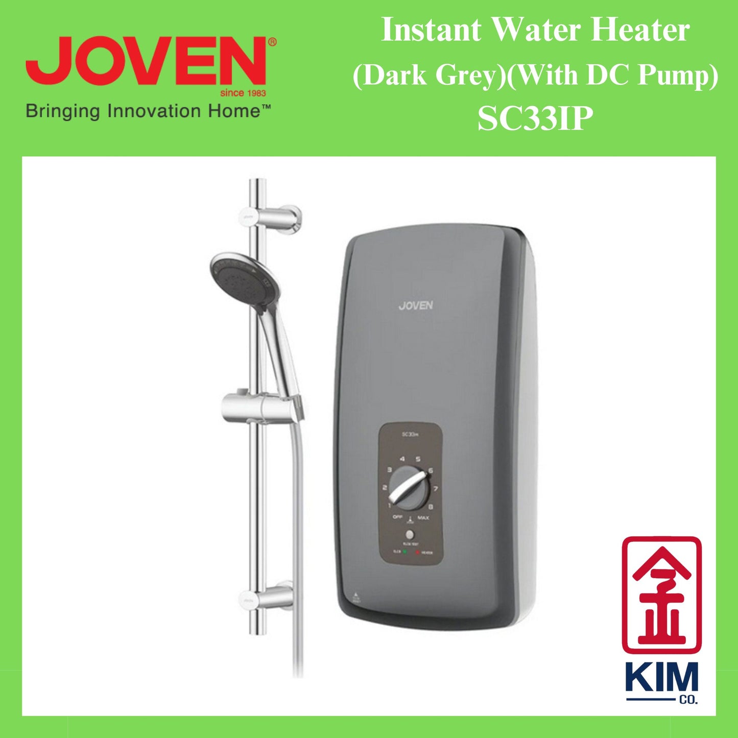 Joven Instant Water Heater With DC Pump (SC33IP)