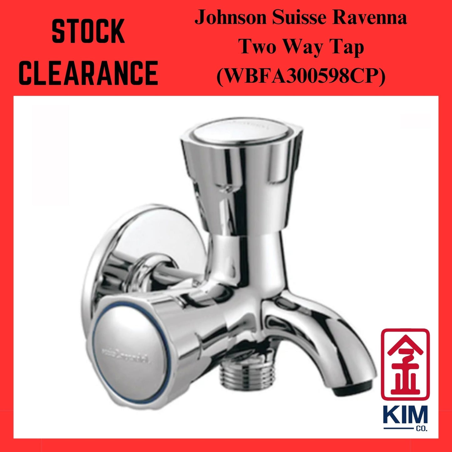(Stock Clearance) Johnson Suisse Ravenna Two Way Bib Tap (WBFA300598CP)