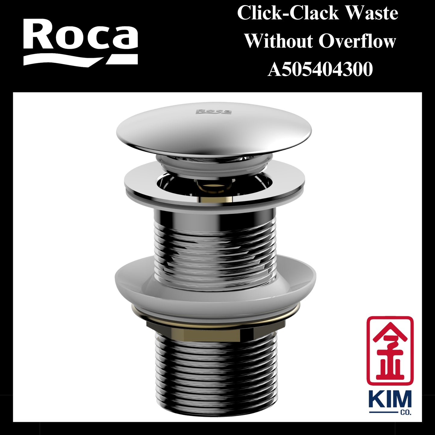 Roca Click-Clack Waste Without Overflow (A505404300)