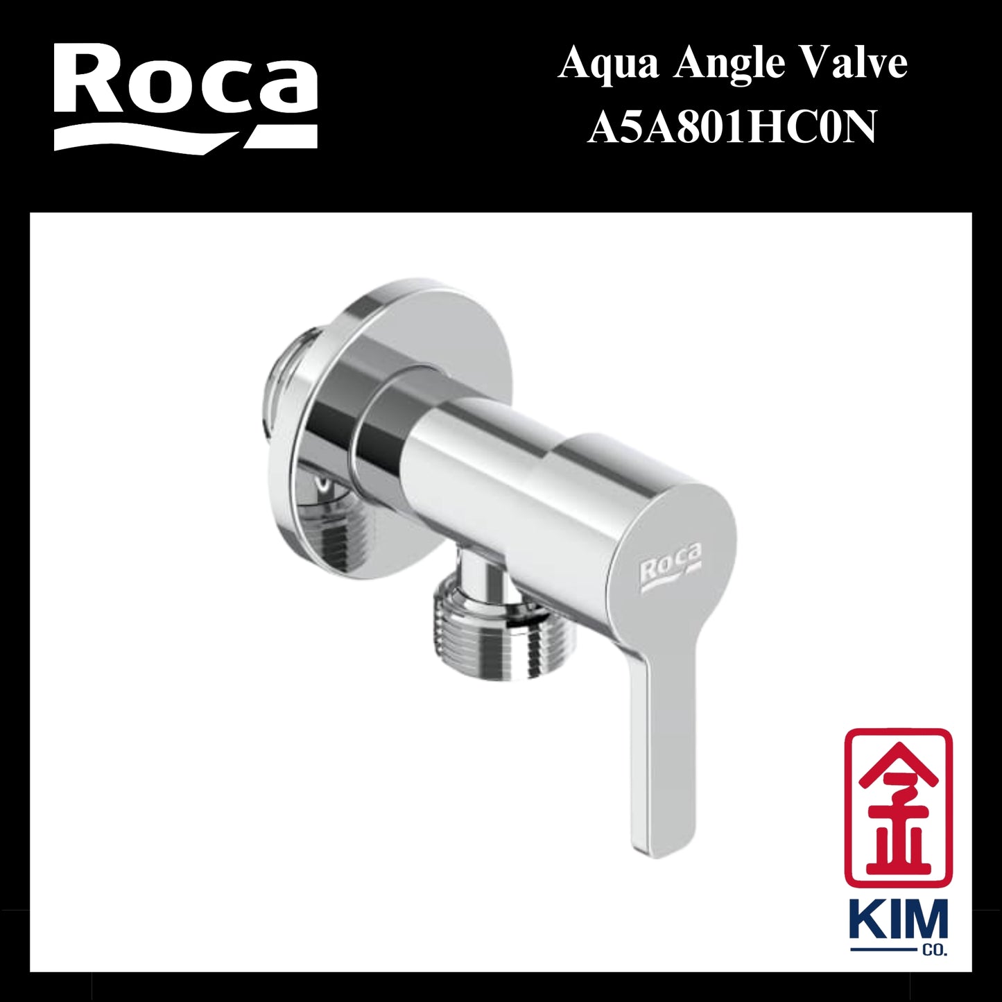 Roca Aqua 1/2" Angle Valve (A5A801HC0N)