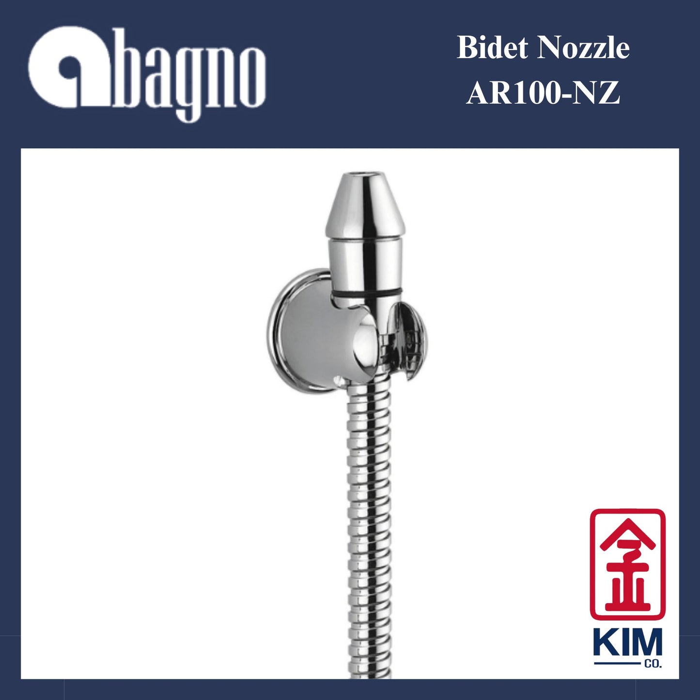 Abagno Hand Bidet Nozzle Cw Wall Bracket (AR100NZ)