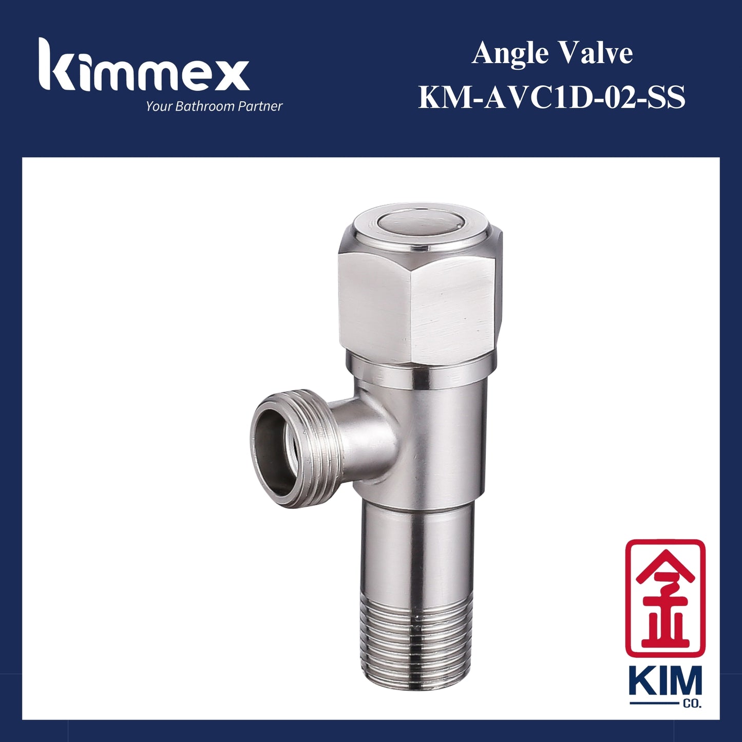 kimmex Angle Valve (KM-AVC1D-02-SS)