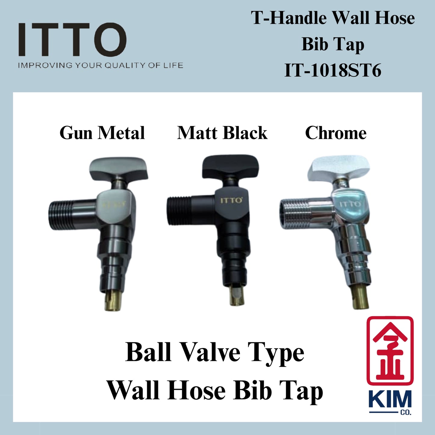 Itto Ball Valve Type Wall Hose Bib Tap (IT-1018ST6)