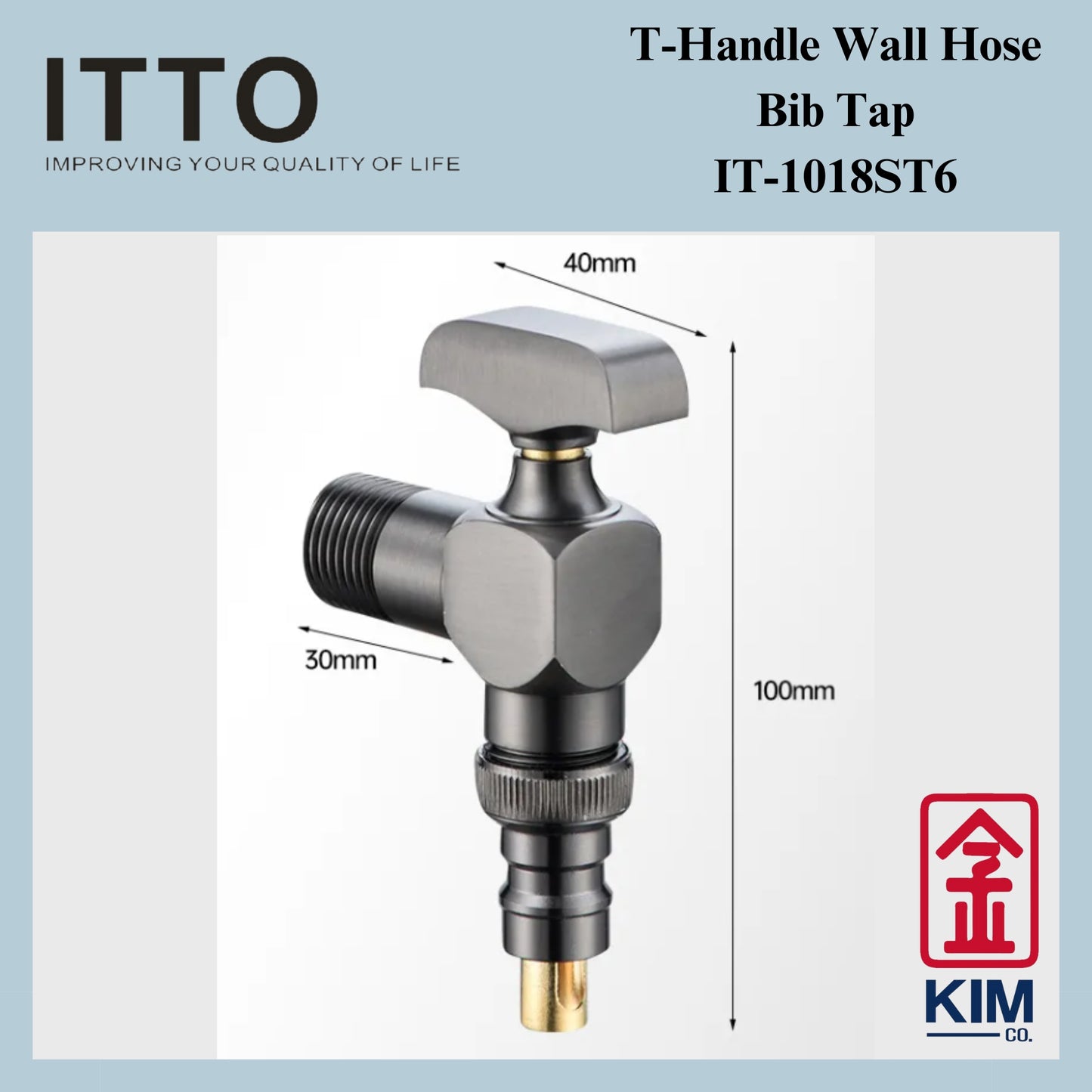 Itto Ball Valve Type Wall Hose Bib Tap (IT-1018ST6)
