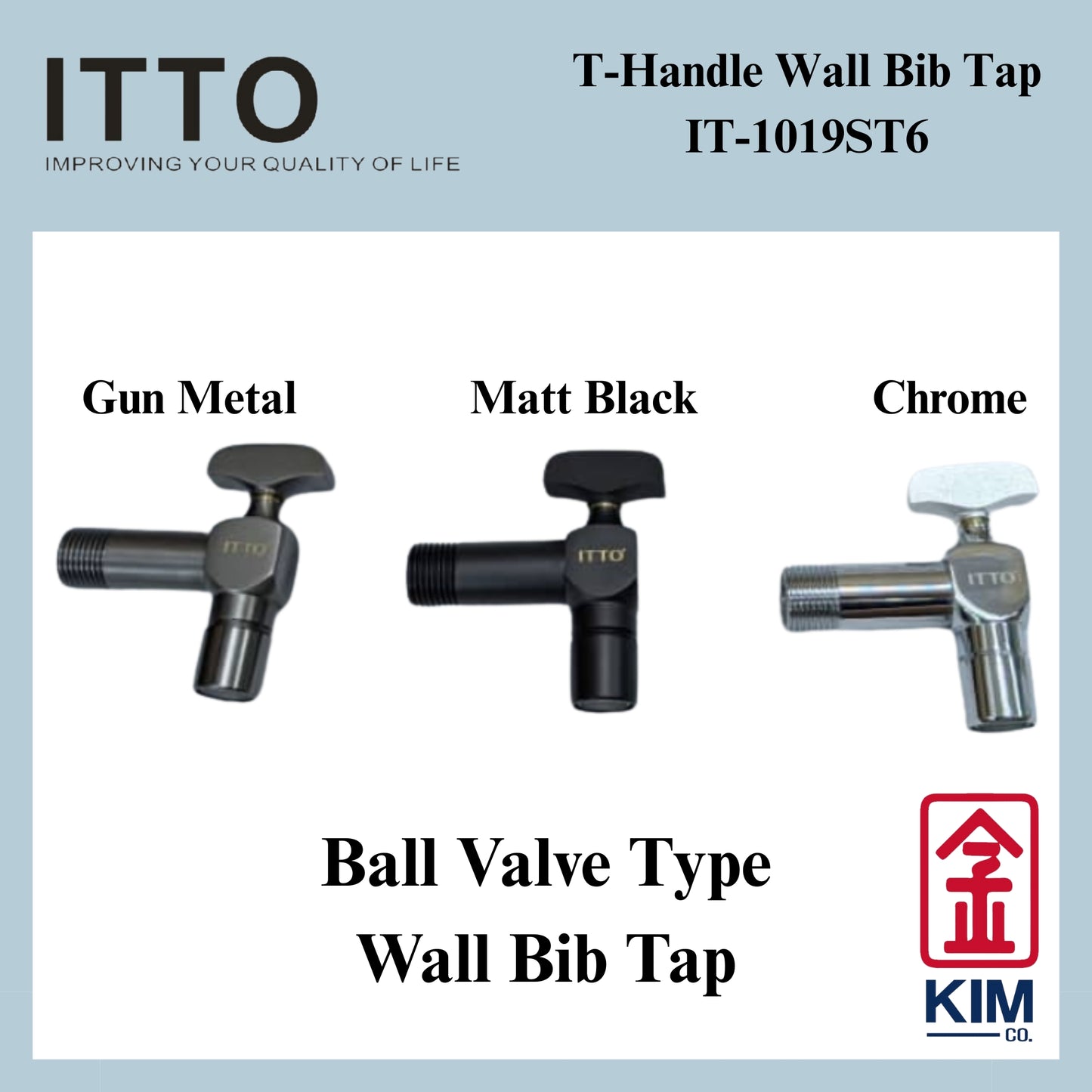 Itto Ball Valve Type Wall Bib Tap (IT-1019ST6)