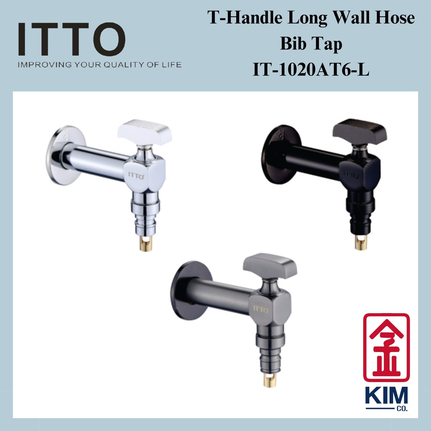 Itto Ball Valve Type Wall Long Hose Bib Tap (IT-1020AT6)