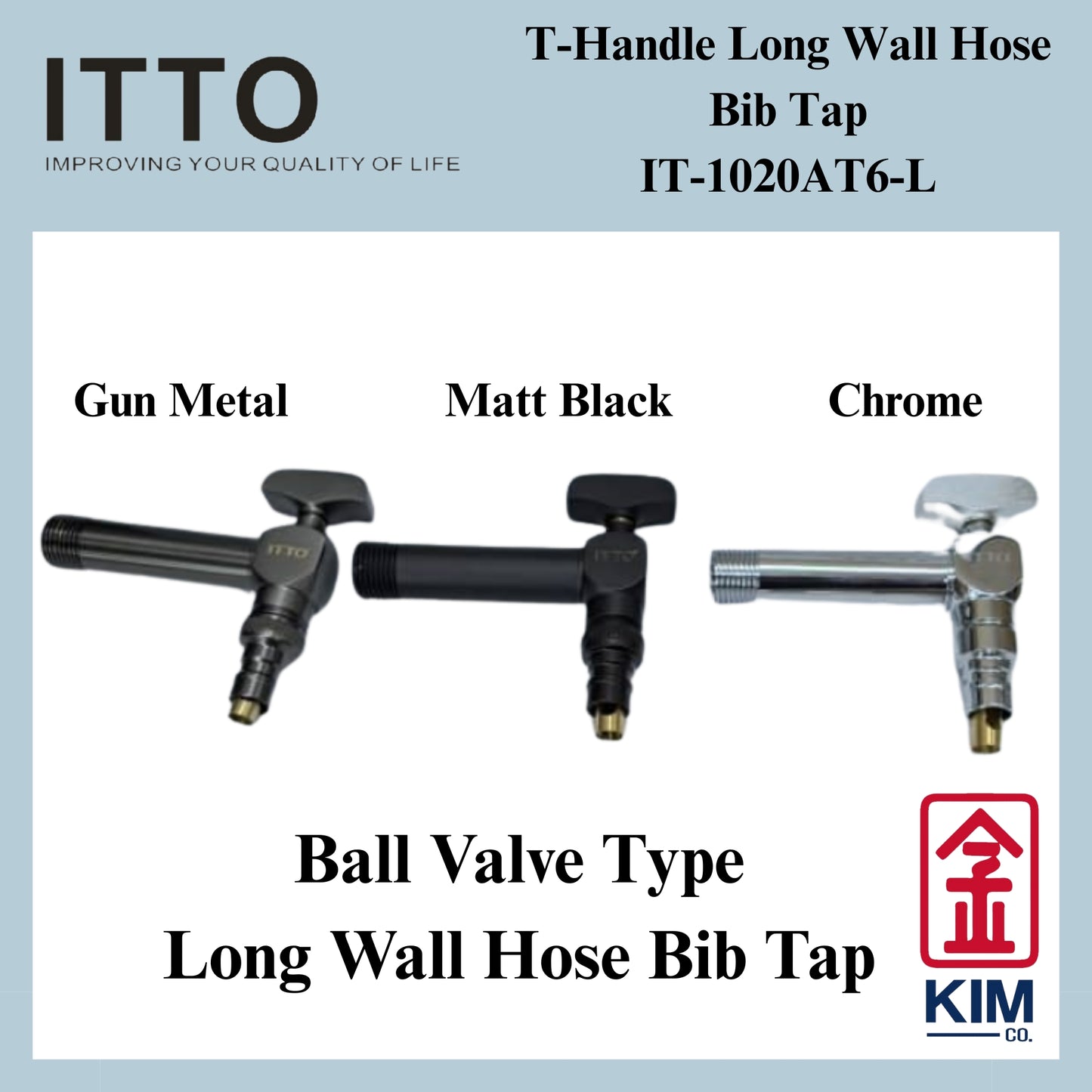 Itto Ball Valve Type Wall Long Hose Bib Tap (IT-1020AT6)