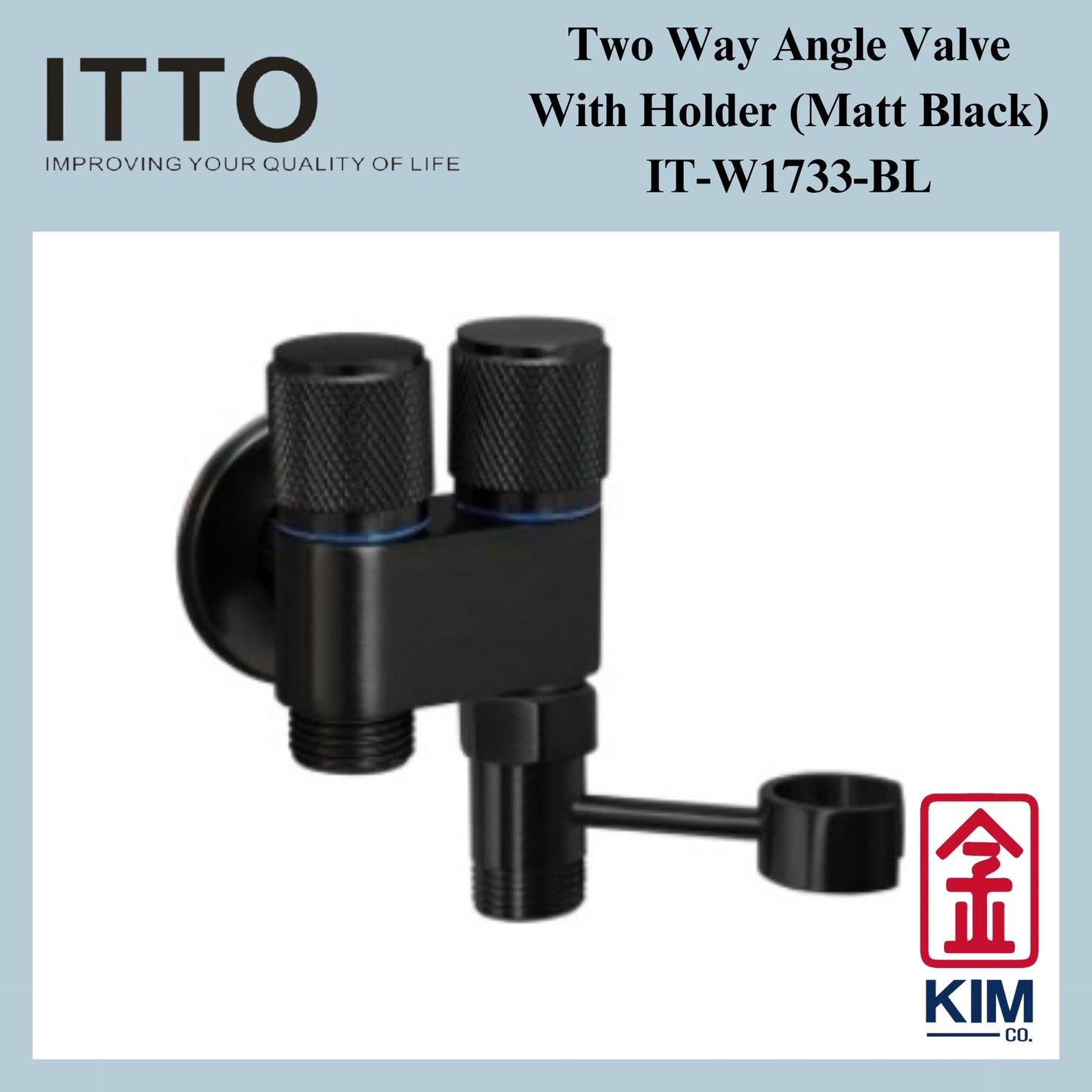 Itto Stainless Steel 304 Two Way Angle Valve With Holder (IT-W1733)