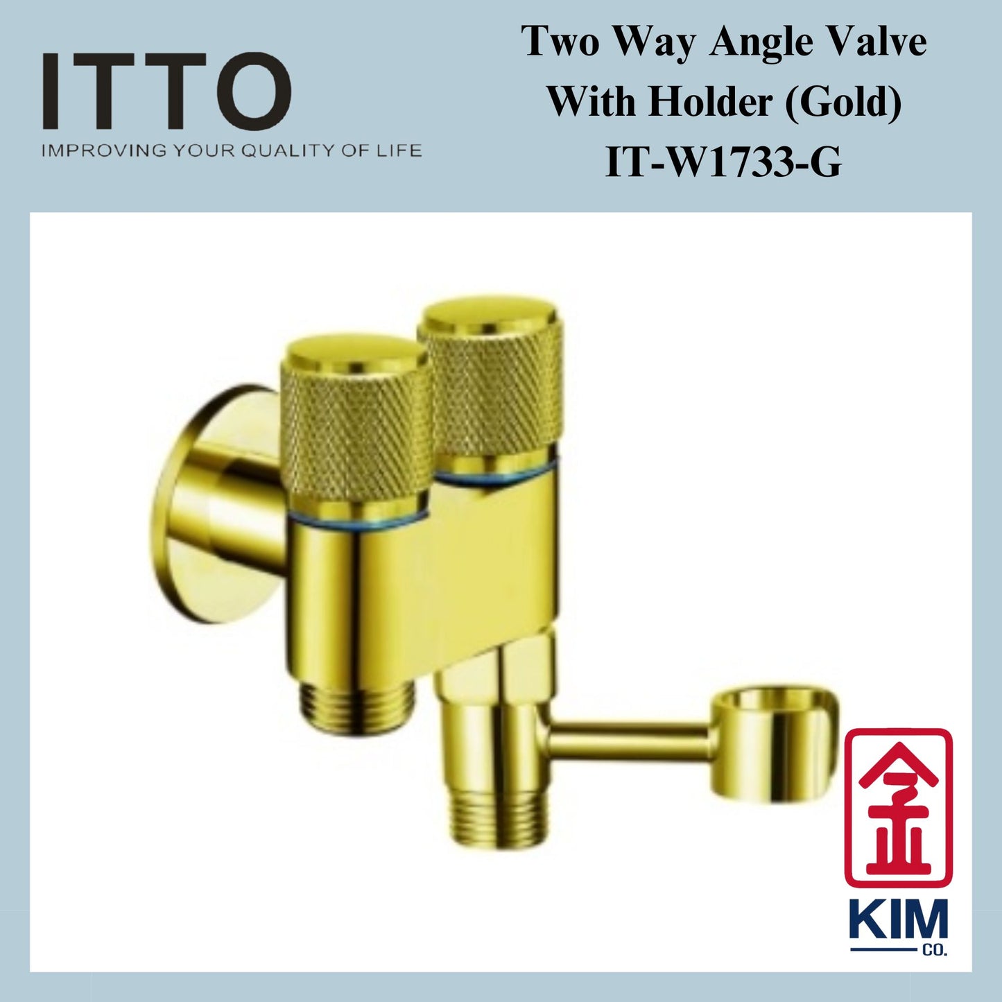 Itto Stainless Steel 304 Two Way Angle Valve With Holder (IT-W1733)