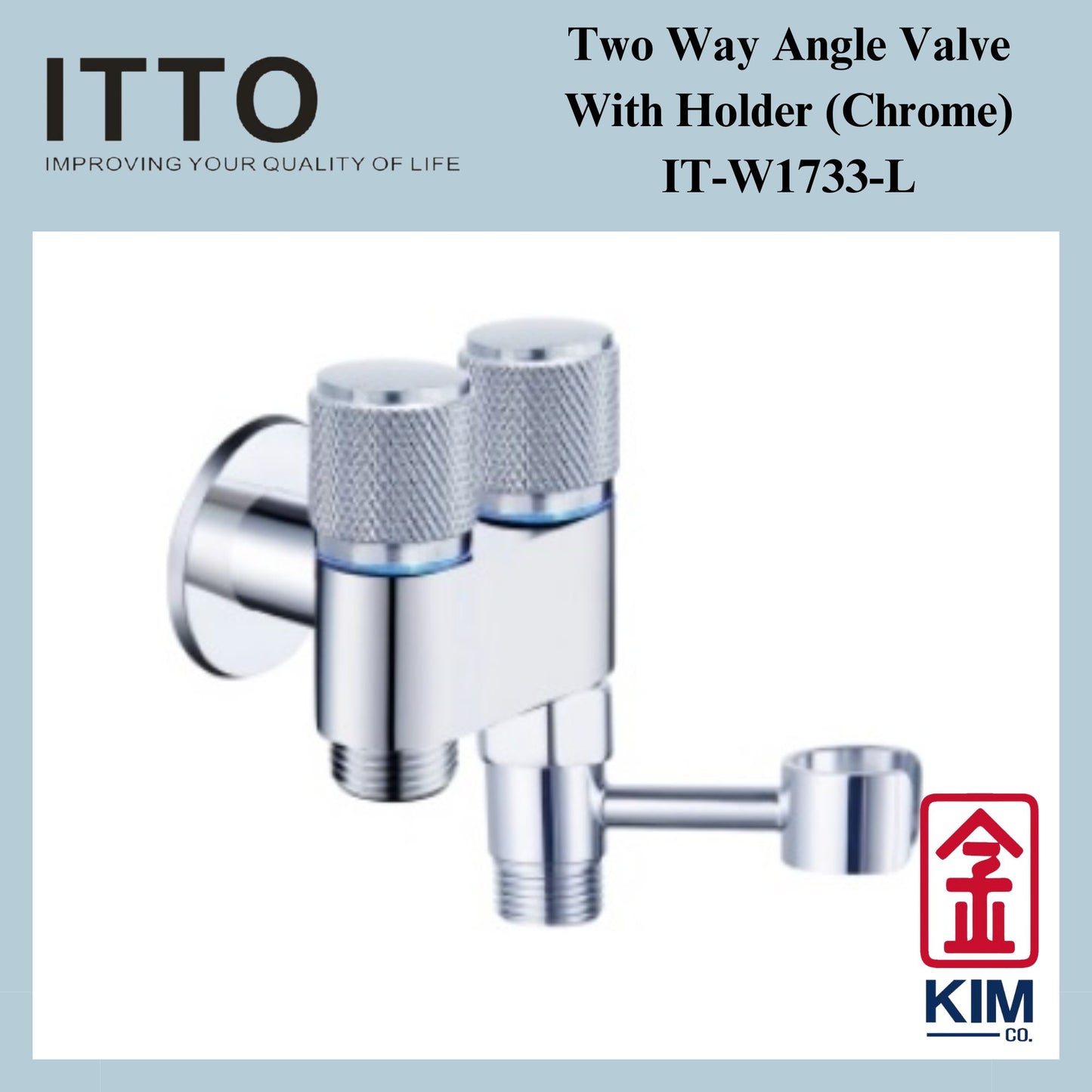 Itto Stainless Steel 304 Two Way Angle Valve With Holder (IT-W1733)