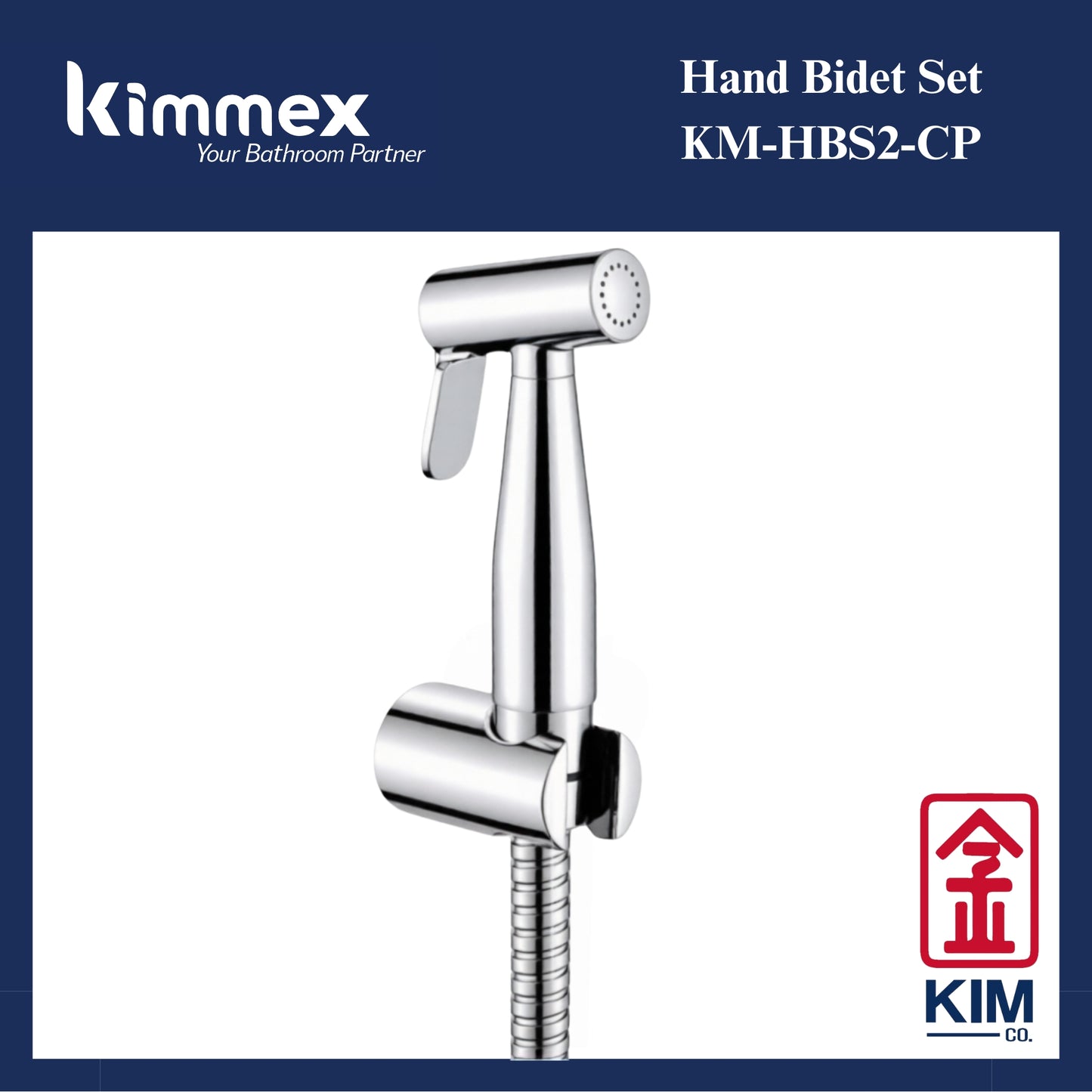 kimmex Brass Hand Bidet Spray Set (KM-HBS2-CP)
