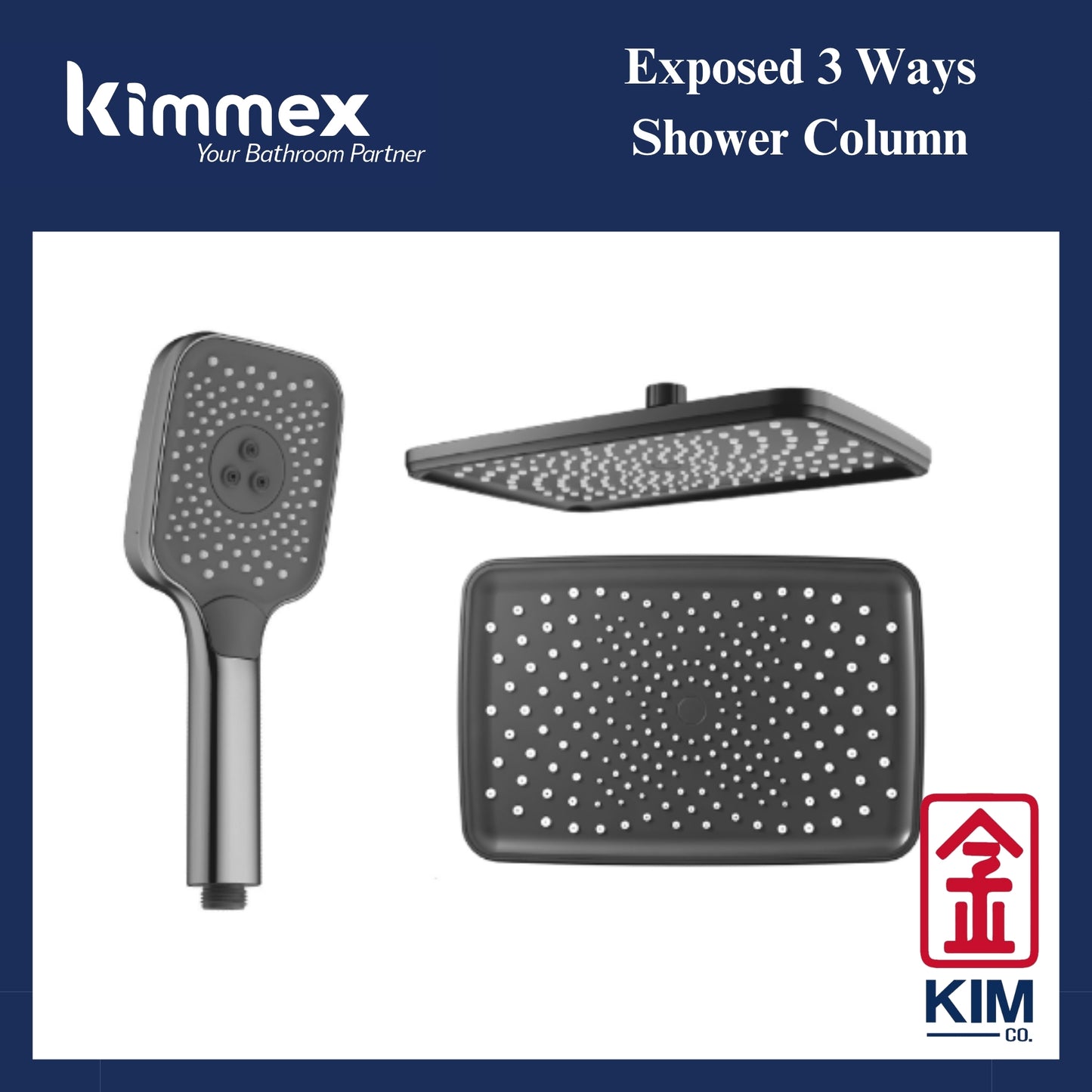 🔥𝐘𝐄𝐀𝐑 𝐄𝐍𝐃 𝐒𝐀𝐋𝐄𝐒🔥- kimmex Brass Chrome Shower Set (2 Set)