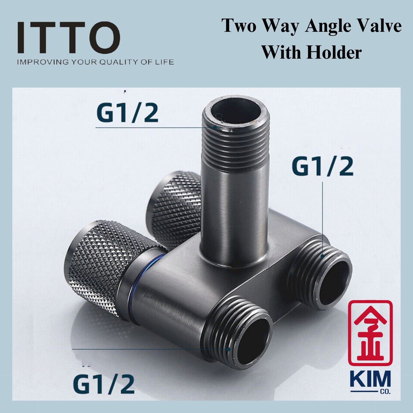 Itto Stainless Steel 304 Two Way Angle Valve With Holder (IT-W1733)
