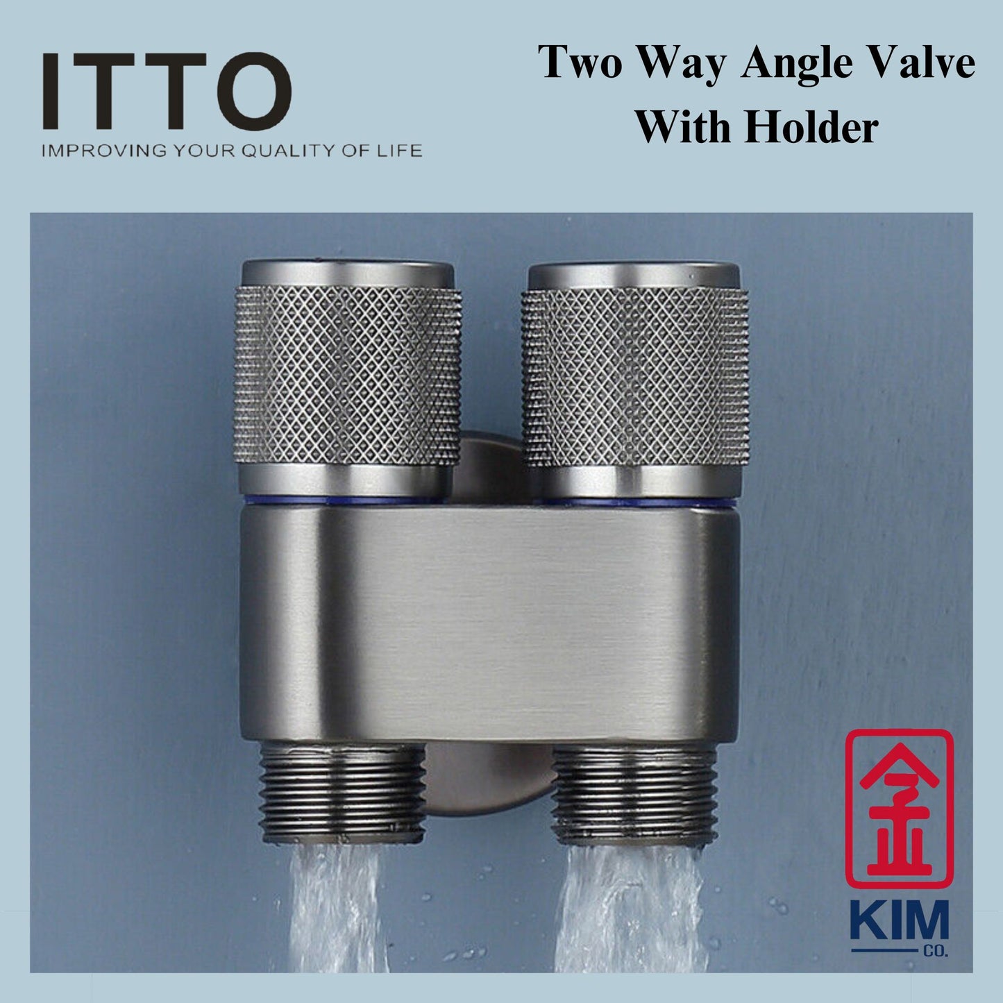 Itto Stainless Steel 304 Two Way Angle Valve With Holder (IT-W1733)
