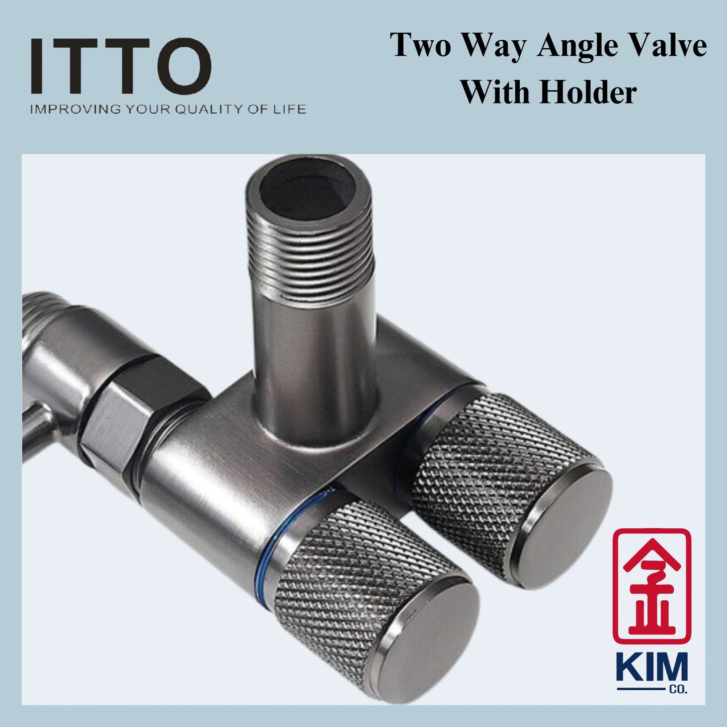 Itto Stainless Steel 304 Two Way Angle Valve With Holder (IT-W1733)