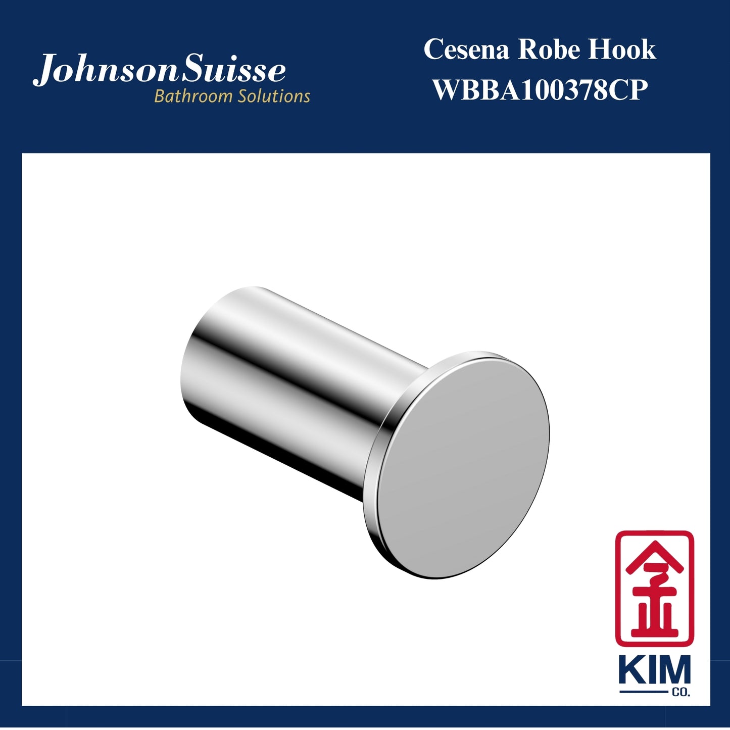 Johnson Suisse Cesena Robe Hook (WBBA100378CP)