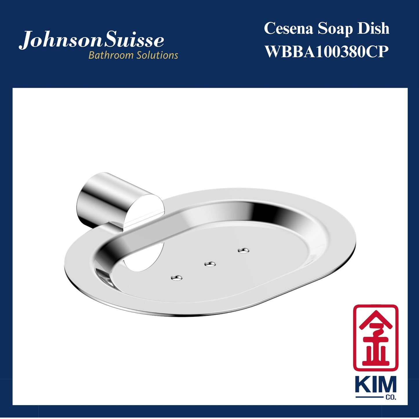 Johnson Suisse Cesena Soap Dish (WBBA100380CP)