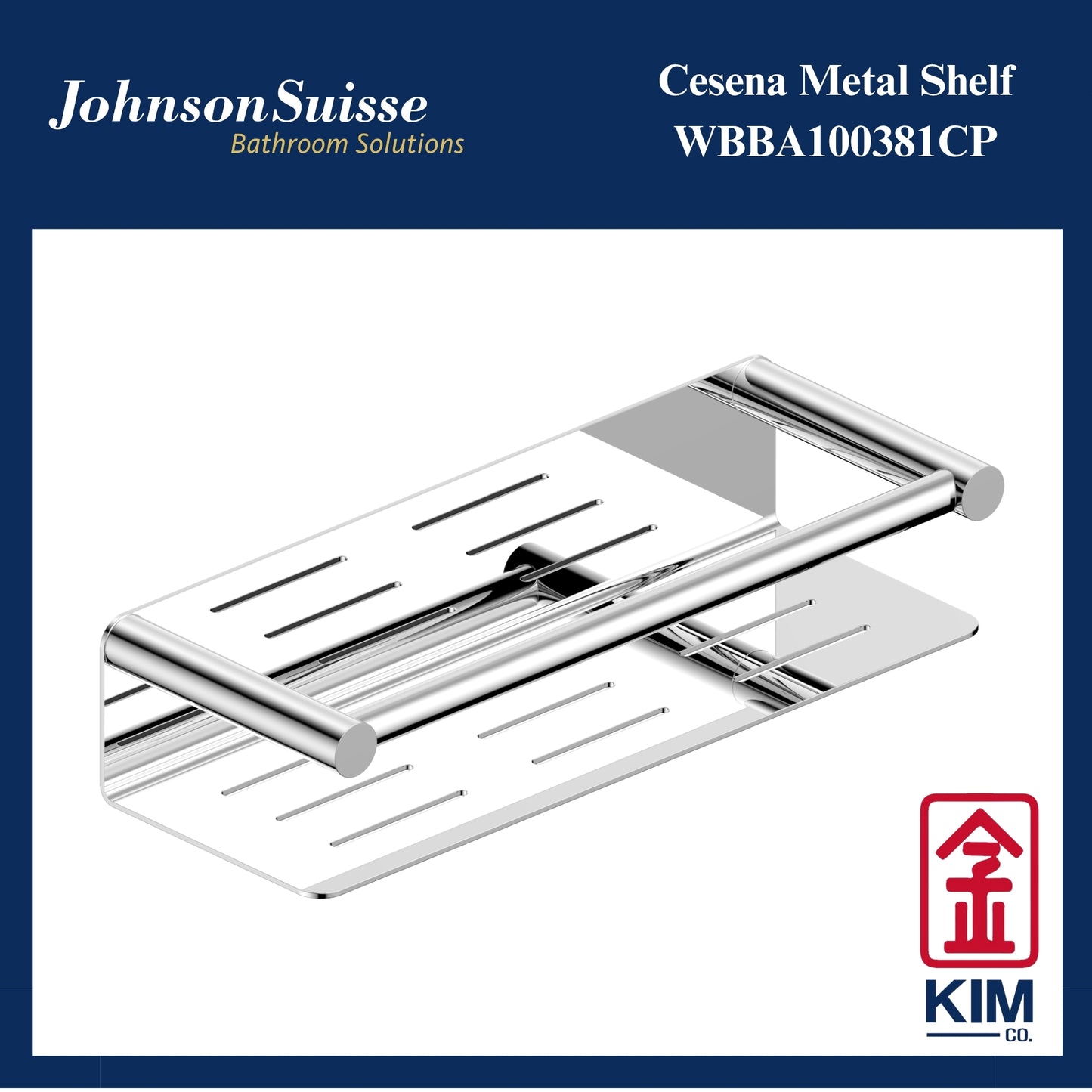 Johnson Suisse Cesena Metal Shelf (WBBA100381CP)