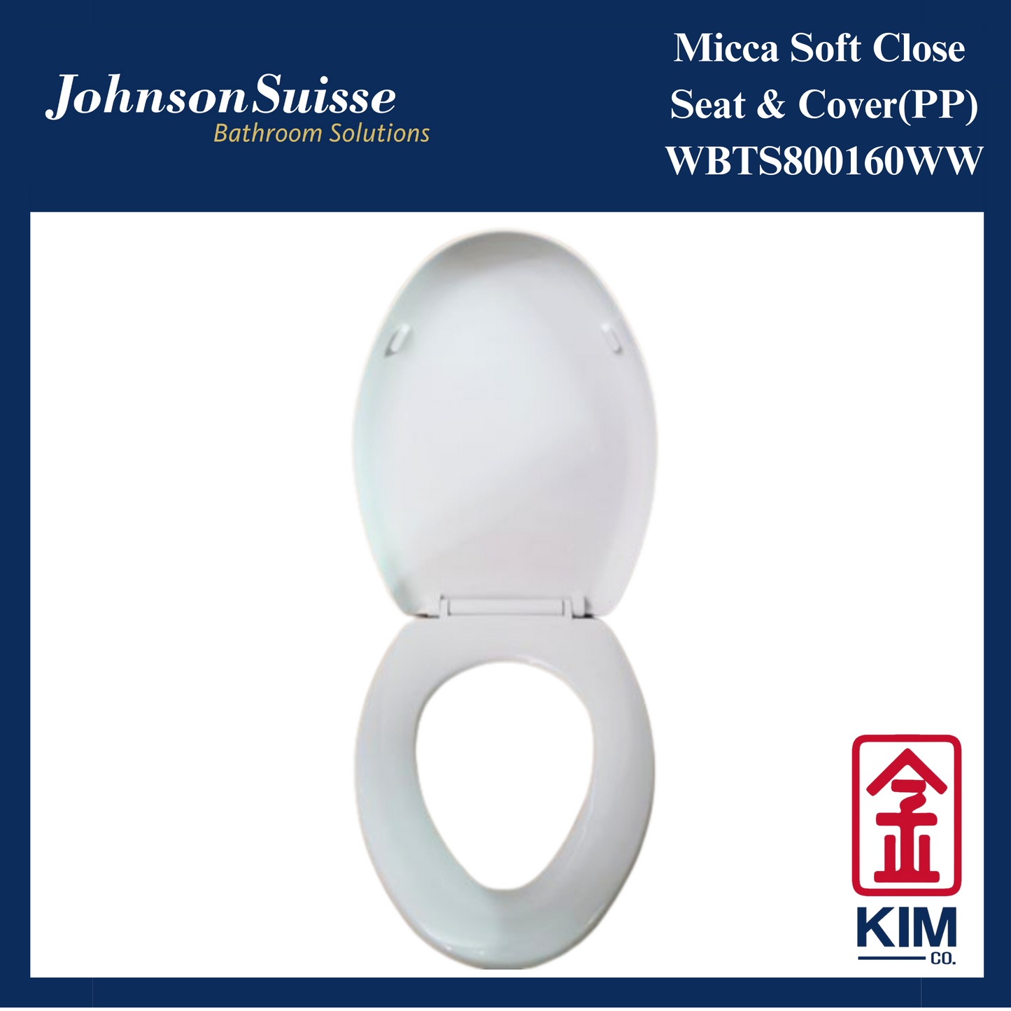 Johnson Micca Soft Close Seat & Cover (UF)(WBTS800160WW)