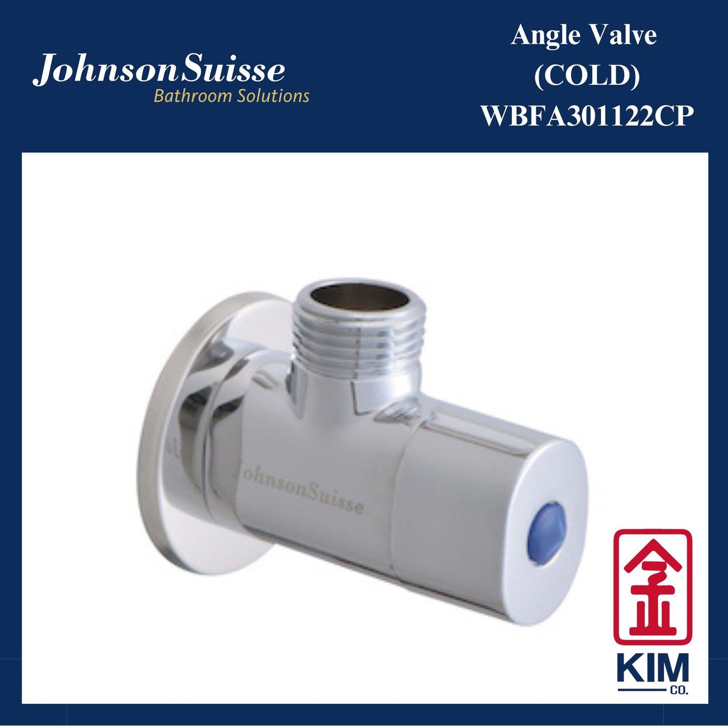Johnson Suisse Angle Valve (Cold) (WBFA301122CP)