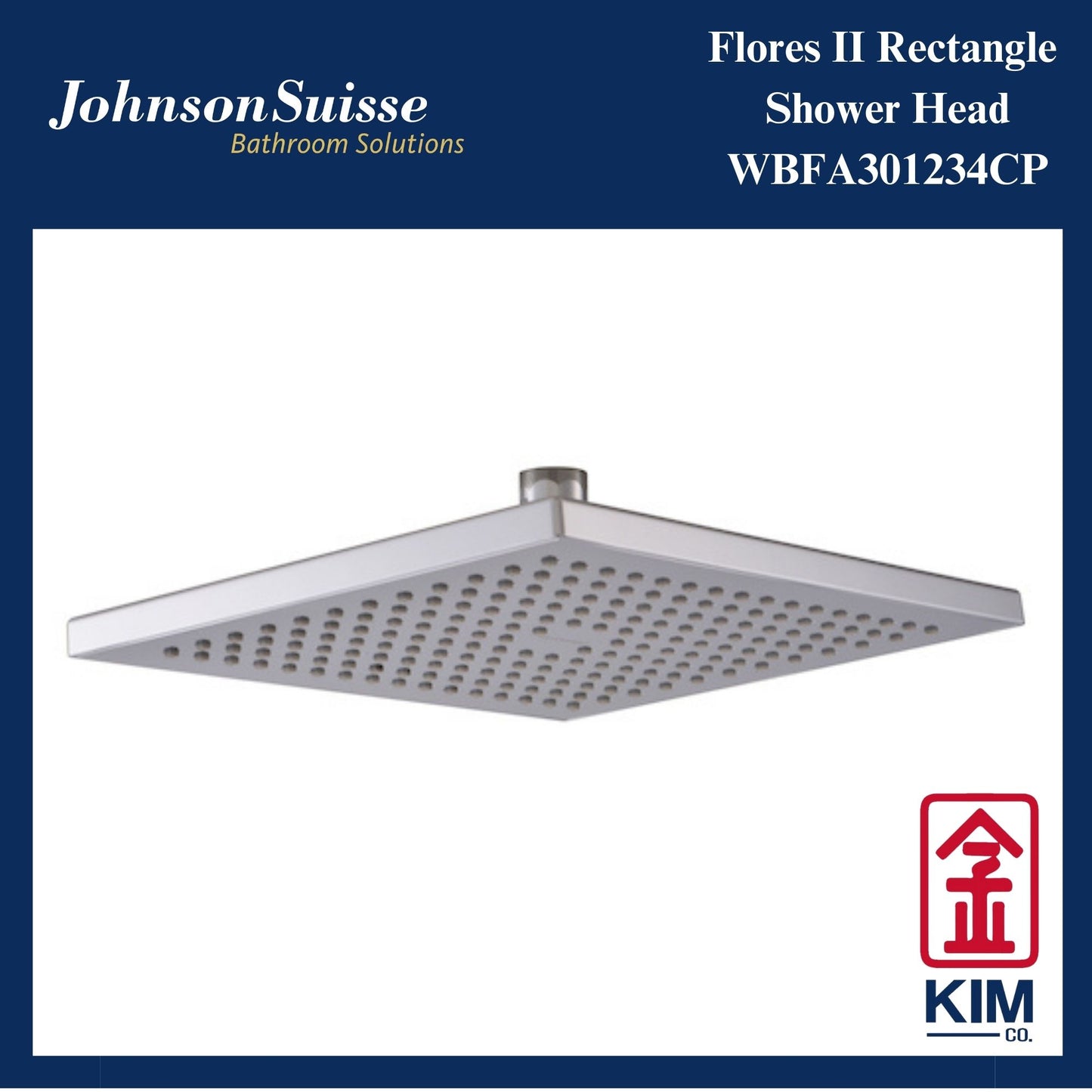 Johnson Suisse Flores II Shower Head (WBFA301234CP)