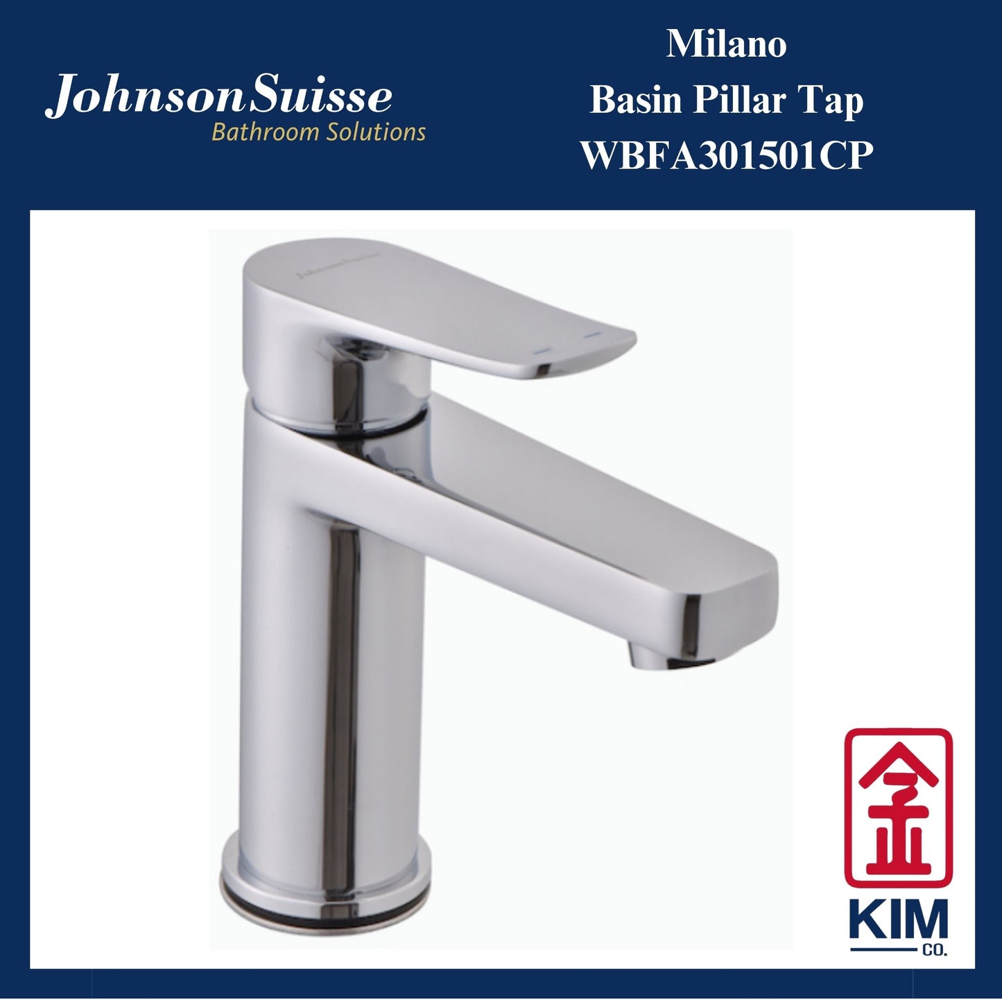 Johnson Suisse Milano Basin Pillar Tap (WBFA301501CP)
