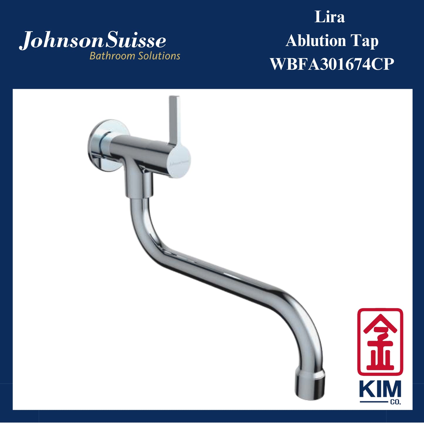 Johnson Suisse Lira Ablution Tap (WBFA301674CP)