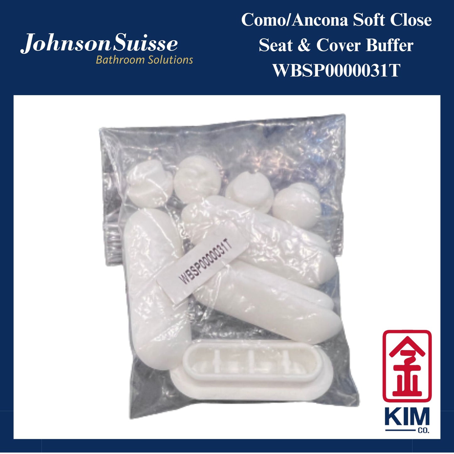 Johnson Suisse Buffer For Como/Ancona Soft Close Seat & Cover (WBSP0000031T)