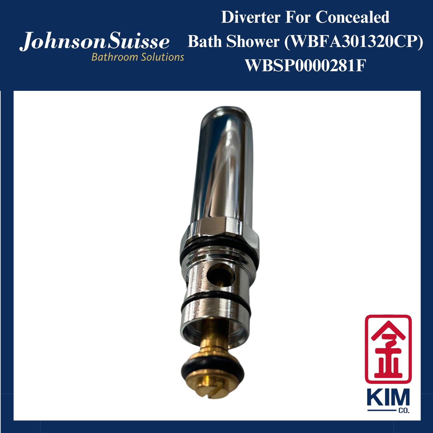 Johnson Suisse Diverter Concealed Bath Shower Mixer (280F) (WBSP0000218F)