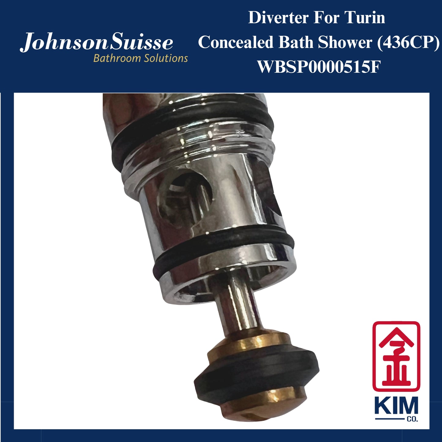 Johnson Suisse Diverter Turin Concealed Bath Shower Mixer (WBSP0000515F)