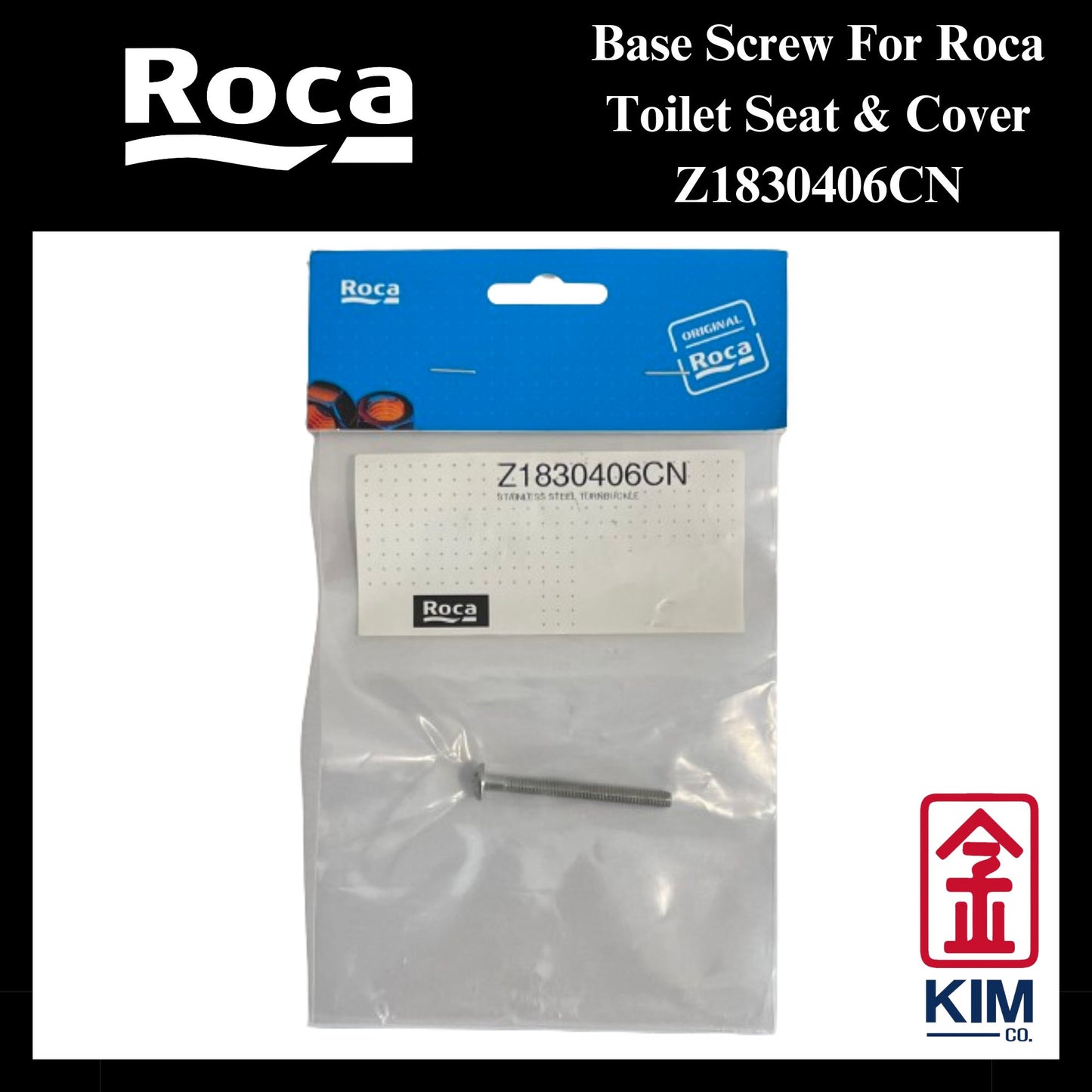 (2 Pcs) Base Screw For Roca Seat & Cover (Stainless Steel) (Z1830406CN)