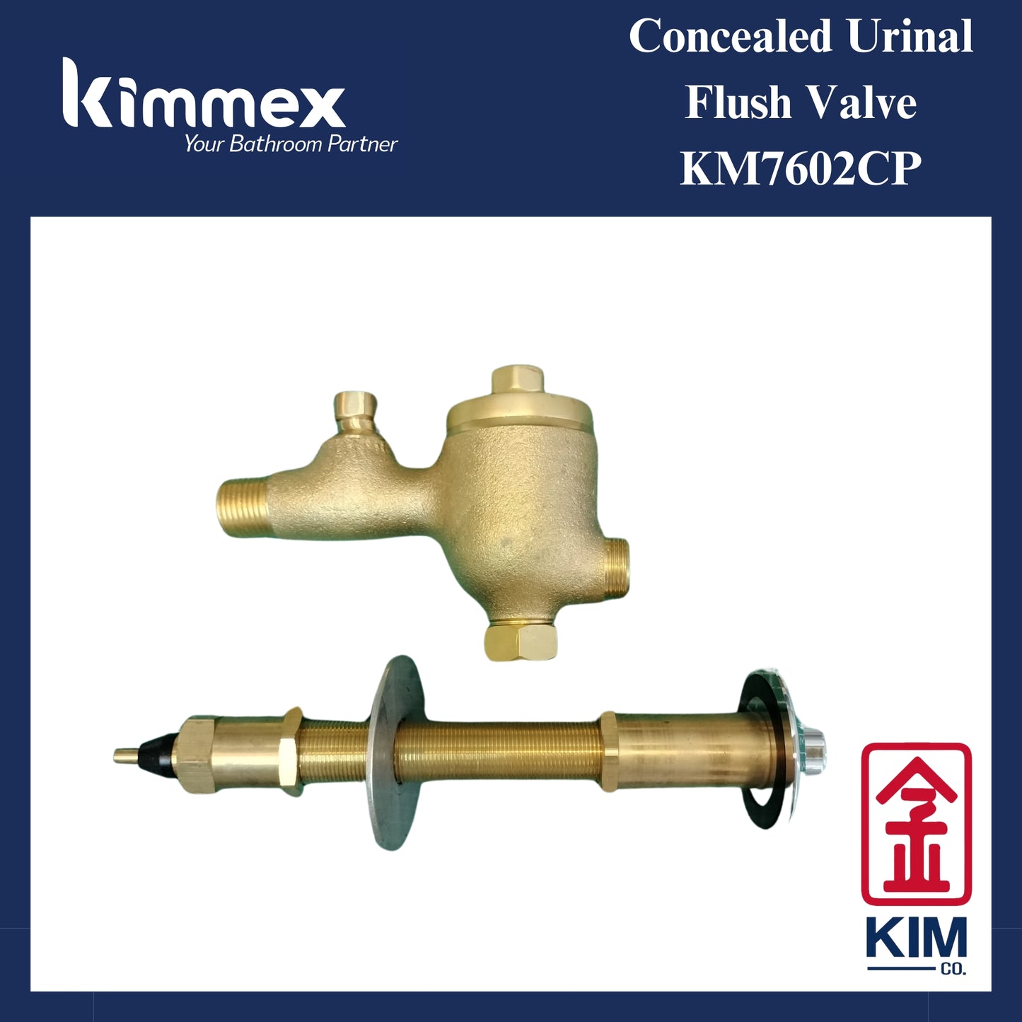 kimmex Concealed Urinal Flush Valve (KM7602CP)