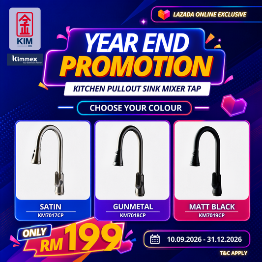 🔥𝐘𝐄𝐀𝐑 𝐄𝐍𝐃 𝐒𝐀𝐋𝐄𝐒🔥- kimmex Pull Out Kitchen Mixer Tap