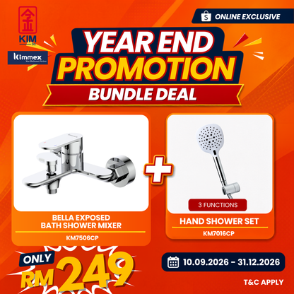🔥𝐘𝐄𝐀𝐑 𝐄𝐍𝐃 𝐒𝐀𝐋𝐄𝐒🔥- kimmex Bella Exposed Bath Shower & Hand Shower Set