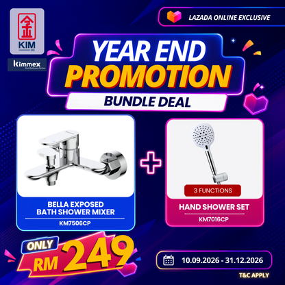 🔥𝐘𝐄𝐀𝐑 𝐄𝐍𝐃 𝐒𝐀𝐋𝐄𝐒🔥- kimmex Bella Exposed Bath Shower & Hand Shower Set