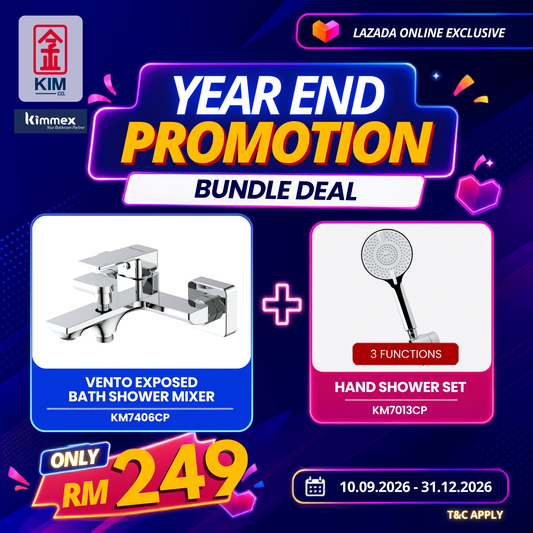 🔥𝐘𝐄𝐀𝐑 𝐄𝐍𝐃 𝐒𝐀𝐋𝐄𝐒🔥- kimmex Vento Exposed Bath Shower & Hand Shower Set