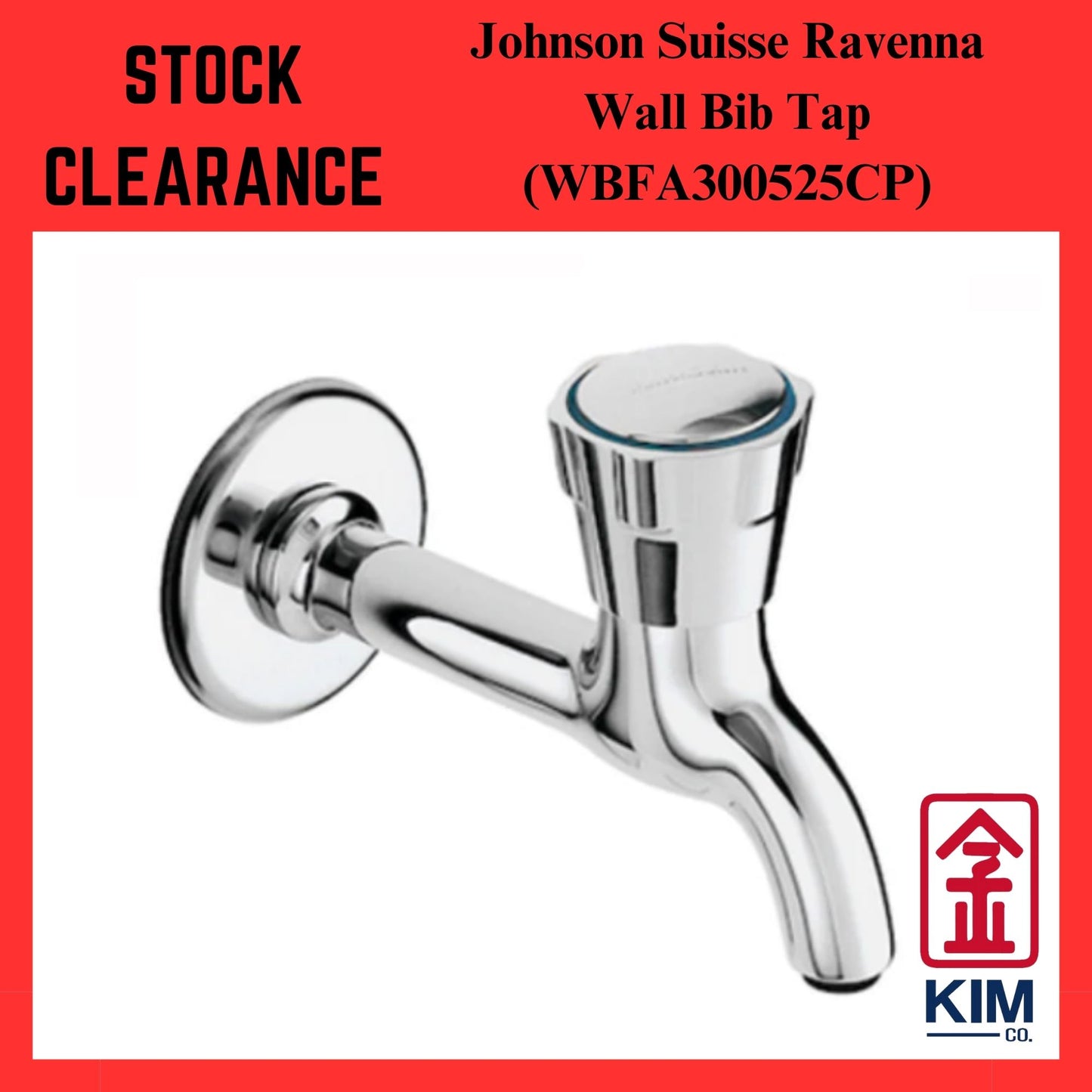 ( Stock Clearance ) Johnson Suisse Ravenna Wall Long Bib Tap (WBFA300525CP)