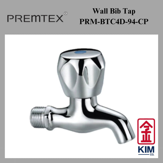 Premtex Wall Bib Tap (PRM-BTC4D-94-CP)