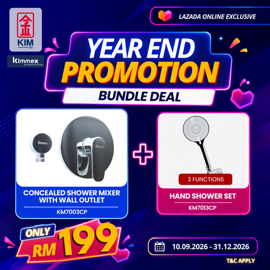 🔥𝐘𝐄𝐀𝐑 𝐄𝐍𝐃 𝐒𝐀𝐋𝐄𝐒🔥- kimmex Concealed Shower With Wall Outlet & Hand Shower Set