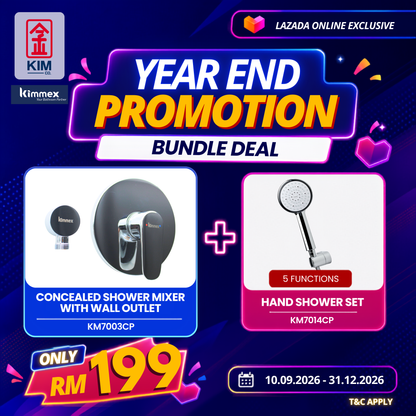 🔥𝐘𝐄𝐀𝐑 𝐄𝐍𝐃 𝐒𝐀𝐋𝐄𝐒🔥- kimmex Concealed Shower With Wall Outlet & Hand Shower Set