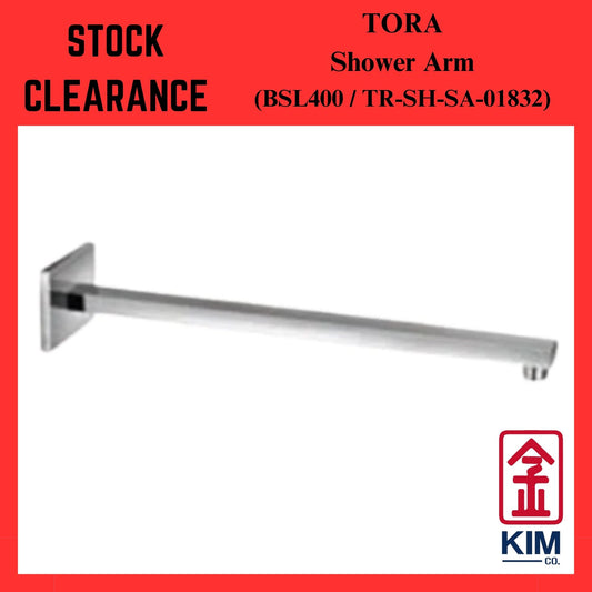 ( Stock Clearance ) Tora Brass Chrome Shower Arm (430mm)(SL400 / TR-SH-SA-01832)