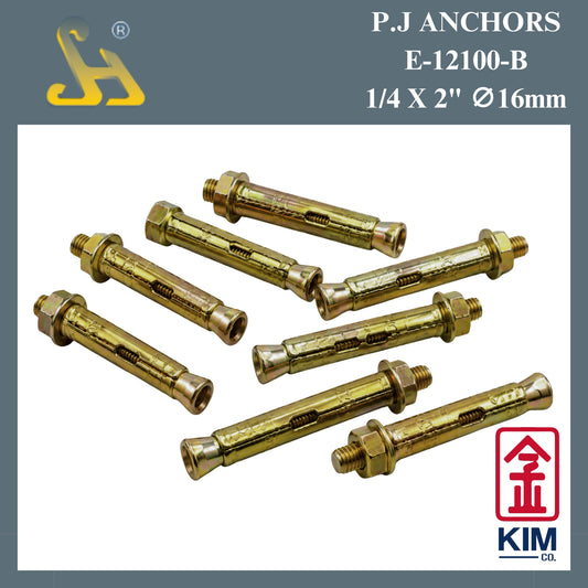 Sin Harp Sleeve PJ Anchors E-12100-B 1/4“ x 2" ∅ 16mm