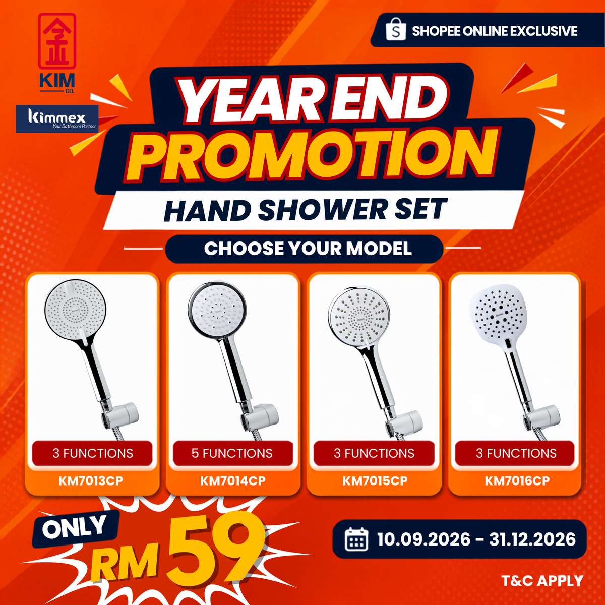 🔥𝐘𝐄𝐀𝐑 𝐄𝐍𝐃 𝐒𝐀𝐋𝐄𝐒🔥- kimmex Hand Shower Set
