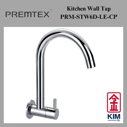 Premtex Wall Mounted Kitchen Sink Tap (PRM-STW6D-LE-CP)
