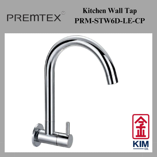 Premtex Wall Mounted Kitchen Sink Tap (PRM-STW6D-LE-CP)